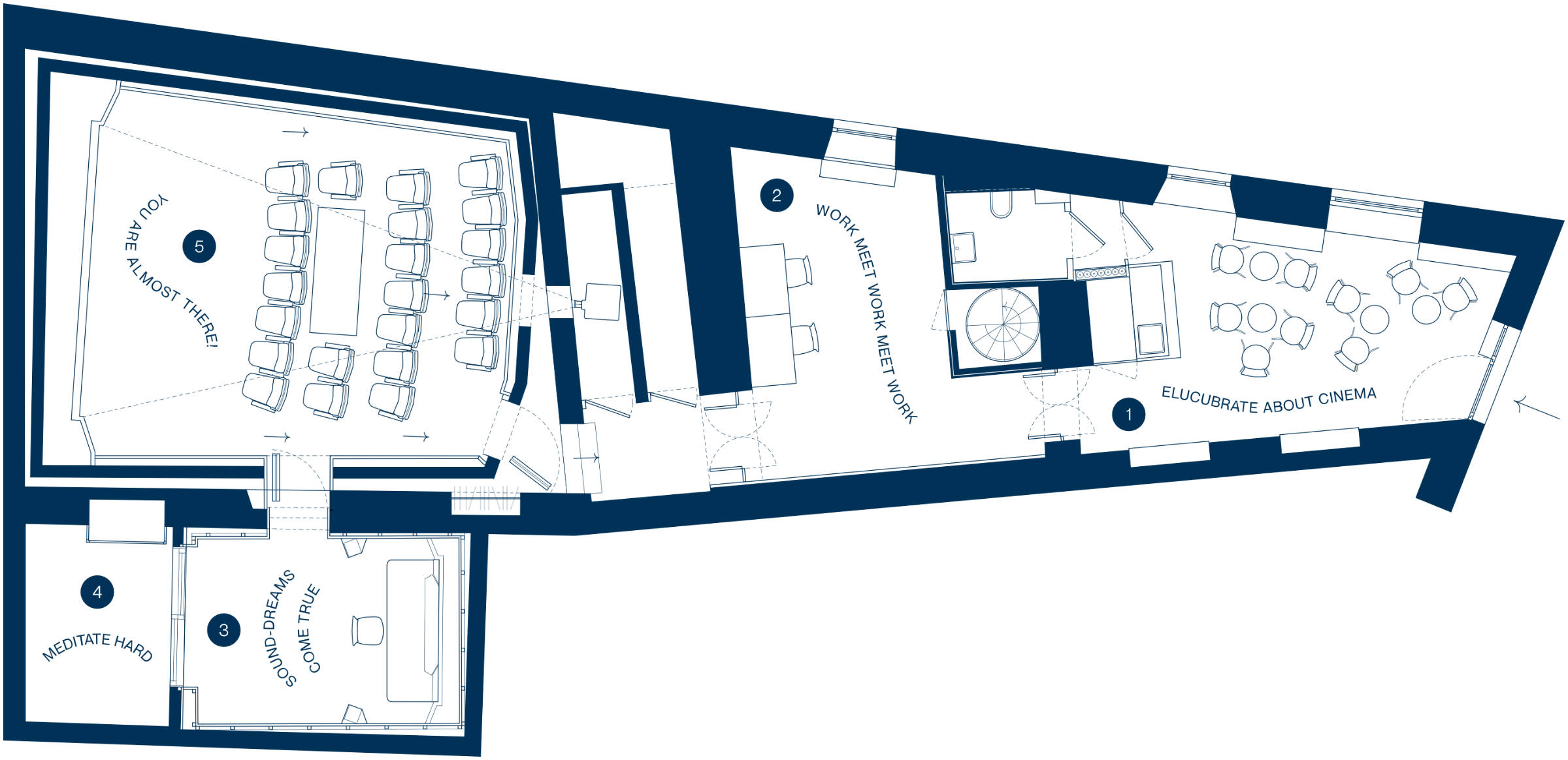 Map of the studio